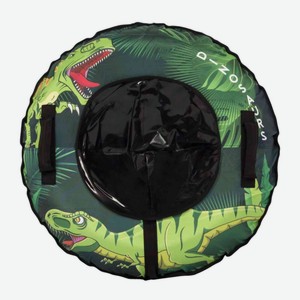 Тюбинг универсальный Snowstorm Динозавр цвет: зеленый/черный, 90 см
