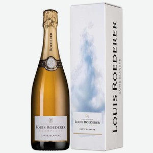 Шампанское Carte Blanche Demi-Sec в подарочной упаковке 0.75 л.