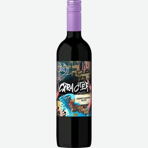 Вино CARACTER Карактер Каберне Совиньон Мальбек красное сухое, 0.75л, Аргентина, 0.75 L