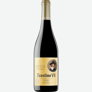 Вино FAUSTINO VII Темпранильо выдержанное красное сухое, Испания, 0.75 L