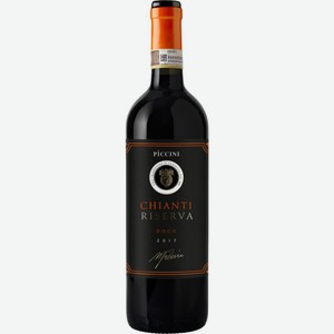 Вино PICCINI Кьянти Ризерва выдержанное красное сухое, 0.75л, Италия, 0.75 L
