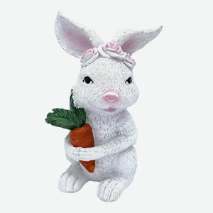 Фигурка новогодняя Заяц с морковкой 24 см