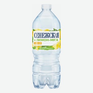 Вода ароматизированная питьевая Сенежская негазированная лимон-мята 1 л