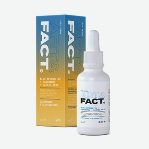 ART&FACT Пилинг-эксфолиант для лица с голубым ретинолом 3 %, пантенолом и молочной кислотой 30