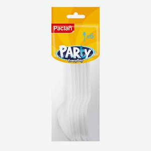 PACLAN Ложки пластиковые Party Every Day