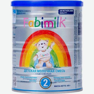 Смесь сухая молочная Fabimilk 2, с 6 до 12 месяцев, 400 г