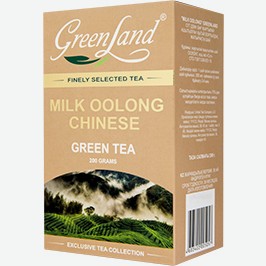Чай Грин Лэнд, Молочный Улун, Китайский, Листовой, Зелёный, 200 Г