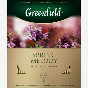 Чай черный Greenfield Spring Melody ягоды травы 100пак