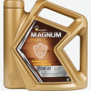 Масло моторное полусинтетическое Rosneft Magnum Maxtec 10W-40, 4 л