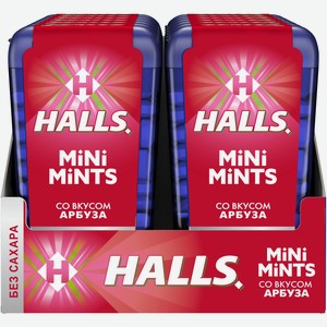 Леденцы Halls Mini mints со вкусом арбуза, 12.5 г*12 шт