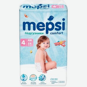 MEPSI Детские подгузники, L (9-16кг) 54