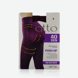 Женские моделирующие колготки Atto Push Up 40den , Фиолетовый , 3 размер