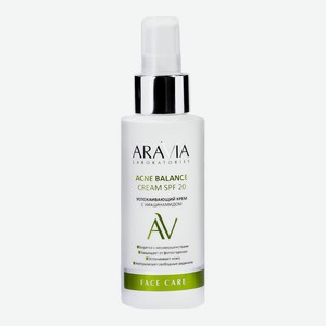 Крем для лица ARAVIA Acne Balance Cream SPF 20 Успокаивающий крем с ниацинамидом, 100 мл