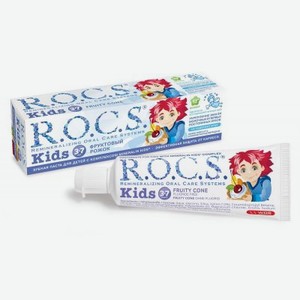 Зубная паста Rocs Фруктовый рожок для детей 3-7 лет, 45 г