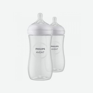 Бутылочка Philips Avent серии Natural Response, 3 мес+, 330 мл, 2 шт.