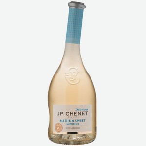 Вино J.P.CHENET Делишес Медиум Свит белое полусладкое, 0.75л, Франция, 0.75 L