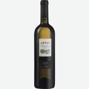 Вино АБРАУ Купаж светлый белое сухое, 0.75л, Азербайджан, 0.75 L