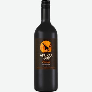 Вино AFRIKAA PARK Пинотаж ординарное сортовое красное сухое, 0.75л, ЮАР, 0.75 L