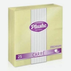 Салфетки бумажные Plushe Premium Carre 25 шт