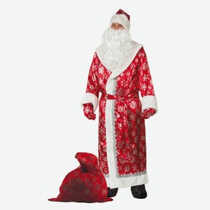 Дед Мороз сатин красный (д/взр) р.54-56 188