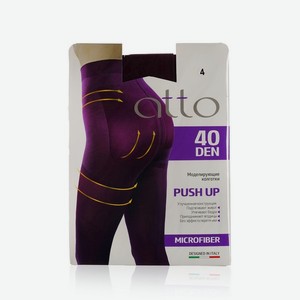 Женские моделирующие колготки Atto Push Up 40den , Фиолетовый , 4 размер