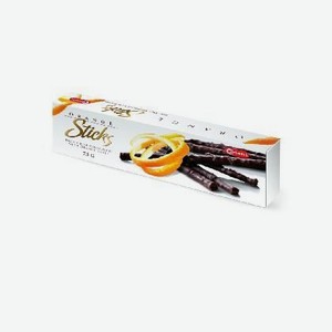 Шоколадные тростинки со вкусом апельсина Карлетти 75г