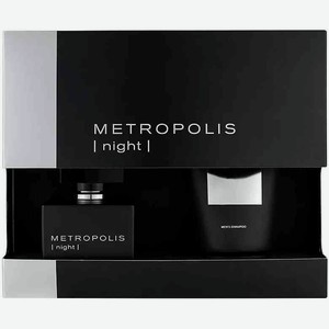Подарочный набор мужской Metropolis Night (парфюмированная вода, шампунь), 2 предмета