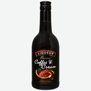 Ликер COFFEE & CREAM FLAVOUR со вкусом кофе со сливками эмульсионный, 15%, Россия, 0.5 L