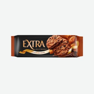 Печенье-гранола сдобное Kellogg s Extra с шоколадом и карамелью
