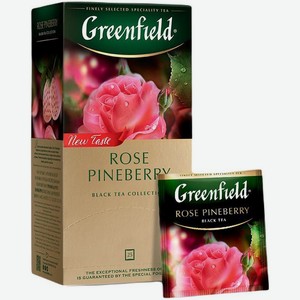 Чай черный Greenfield Rose Pineberry в пакетиках 25 шт