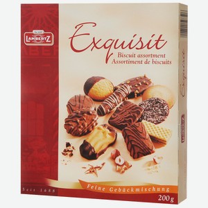 Печенье Lambertz Exquisit с ассорти в шоколадной глазури