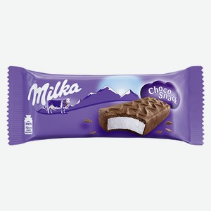 Пирожное Milka бисквитное крем с цельным молоком в молочном шоколаде