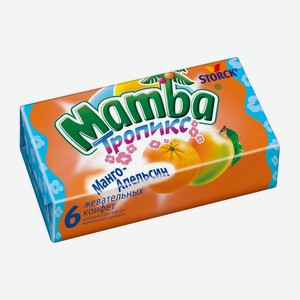 Жевательные конфеты Mamba Тропикс тропические фрукты 26.5 г