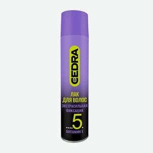 CEDRA Лак для волос Экстра сильная фиксация с витамином Е, 225 мл