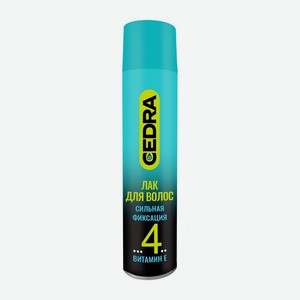 CEDRA Лак для волос Сильная фиксация с витамином Е, 225 мл