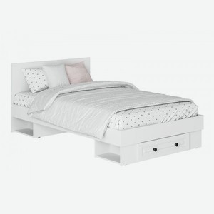Двуспальная кровать Северина Белый 120х200 см Стандарт
