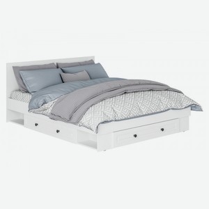 Двуспальная кровать Северина Белый 160х200 см С дополнительным ящиком