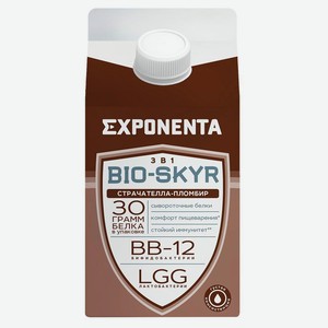 Напиток кисломолочный Exponenta Bio-Skyr 3 в 1 страчателла-пломбир, 500 г