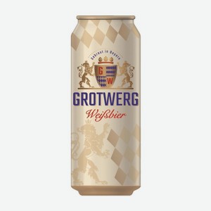 Пиво Grotwerg Weissbier светлое 4,9% 0,5л