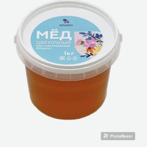 Мёд цветочный натуральный пэт 1кг ИП Сулейманов