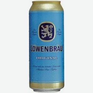 Пиво Lowenbrau Оригинальное Светл. Фильтр. Пастер. Ж/б. 0,45л