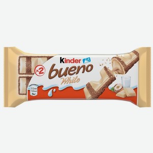 Вафли Ferrero Kinder Bueno В Белом Шоколаде 39г, , ,