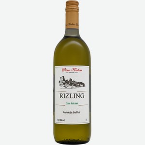 Вино VINO KALEM Рислинг ординарное белое сухое, 1л, Сербия, 1 L