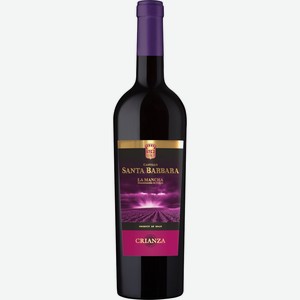 Вино CASTILLO SANTA BARBARA Crianza Ла Манча выдержанное красное сухое, 0.75л, Испания, 0.75 L