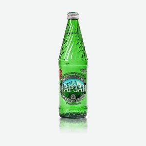 Вода минеральная Нарзан газированная, 0.5 л, стеклянная бутылка