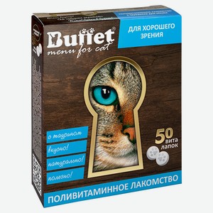Лакомство для кошек Buffet ВитаЛапки с таурином, 50 таблеток