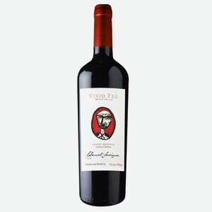 Вино Вьехо Фео Каберне Совиньон Резерва выдержанное красное полусухое 13,5% 0,75л