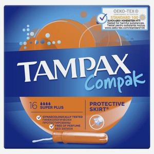 Тампоны Tampax Compak Super Plus с аппликатором 16шт