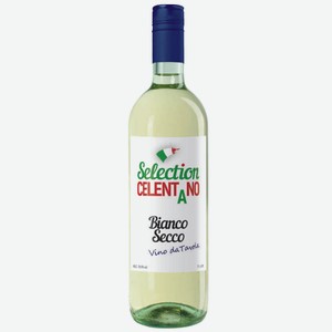 Вино Селекшн Челентано ординарное белое сухое 11% 0,75л