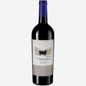 Вино Ле Гран Нуар 0,75л Мальбек 13% кр.п/сух.